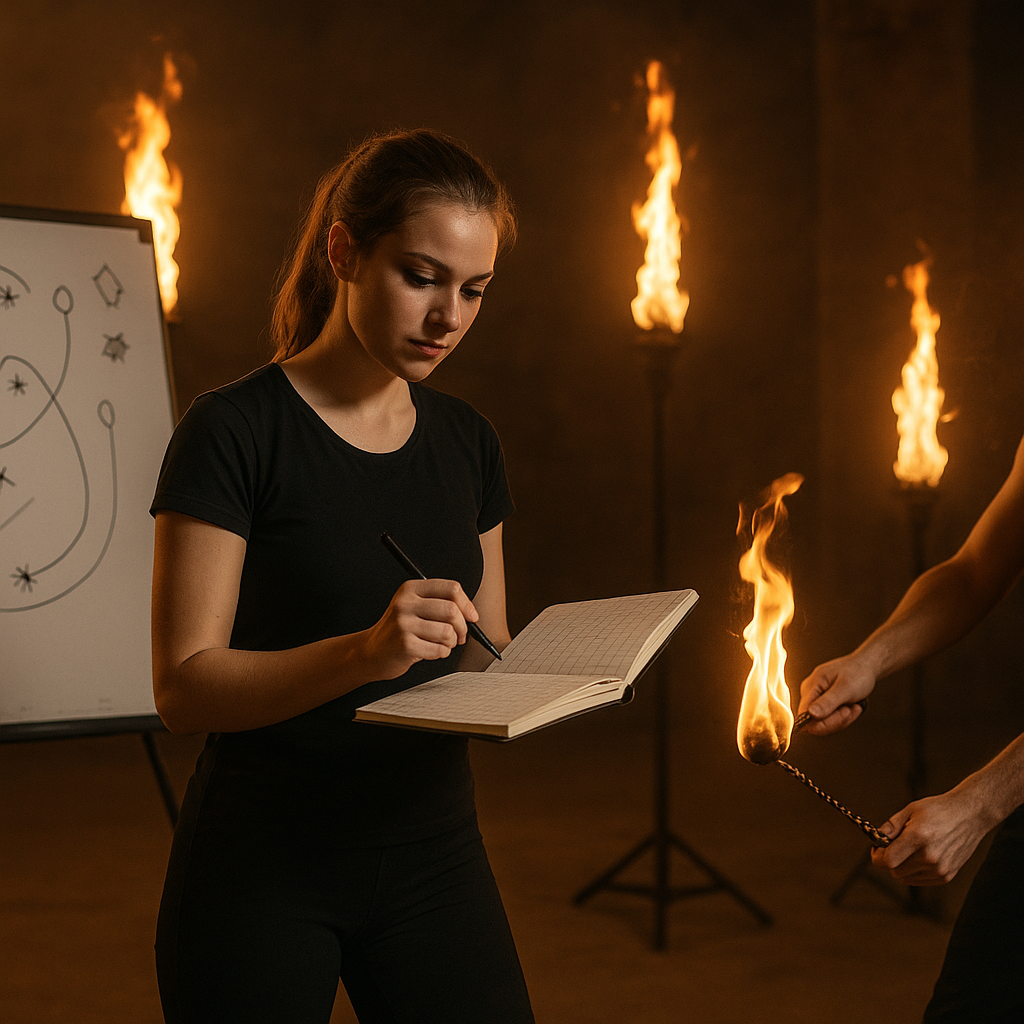 Jak przygotować choreografię do fireshow