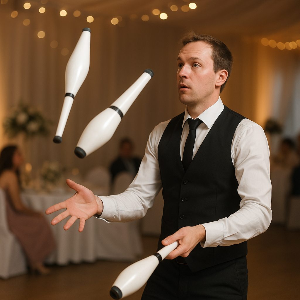 Jak przygotować pokaz kuglarski na wesele lub imprezę firmową