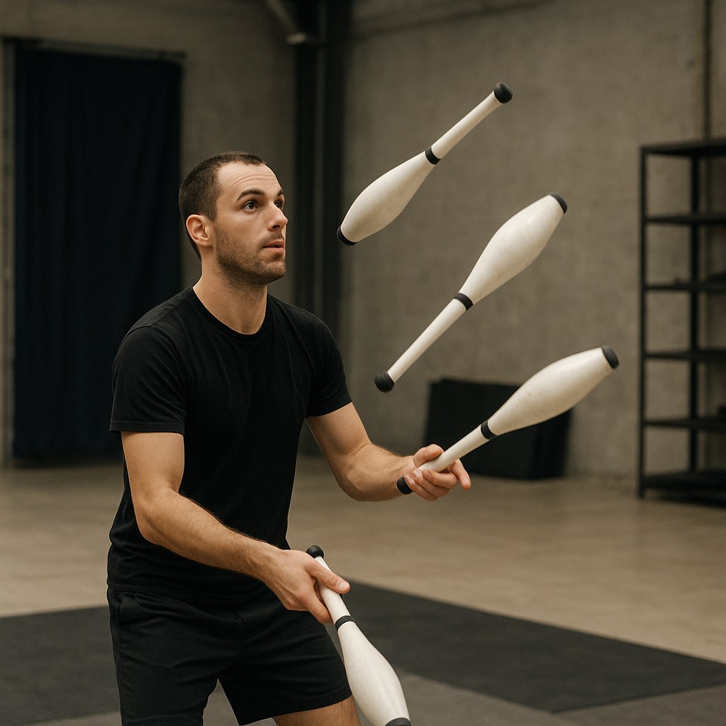 Jak wygląda codzienny trening profesjonalnego kuglarza