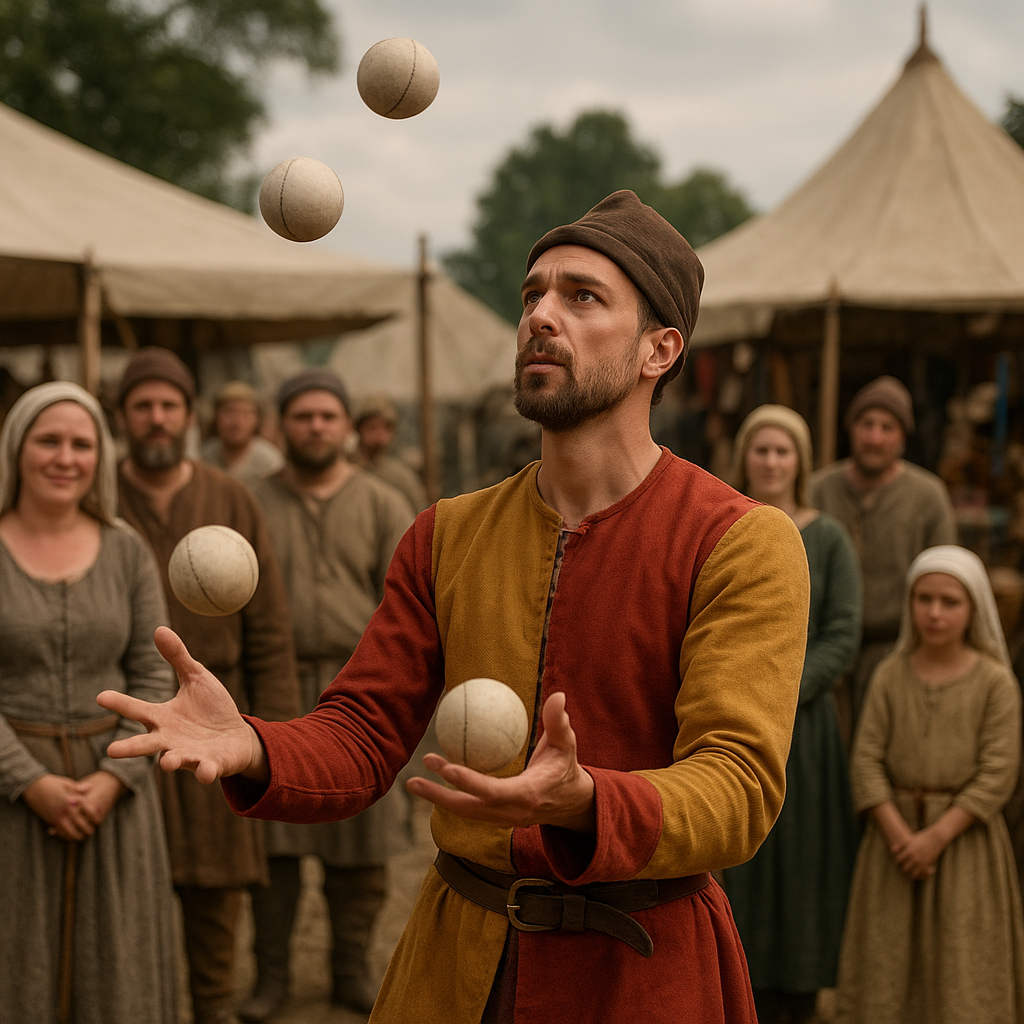 Jak wyglądają pokazy kuglarskie w średniowiecznych jarmarkach historycznych