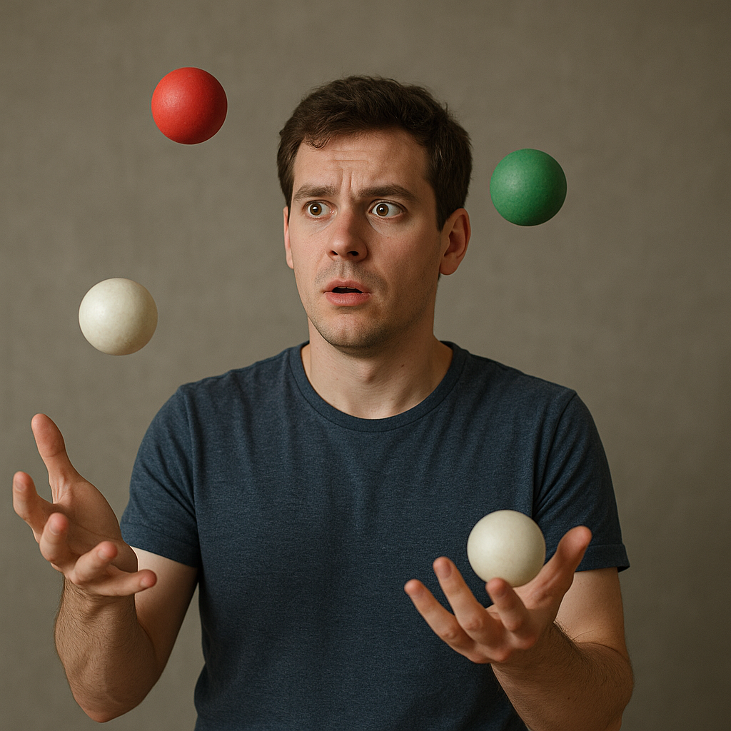 10 błędów początkujących żonglerów i jak ich unikać