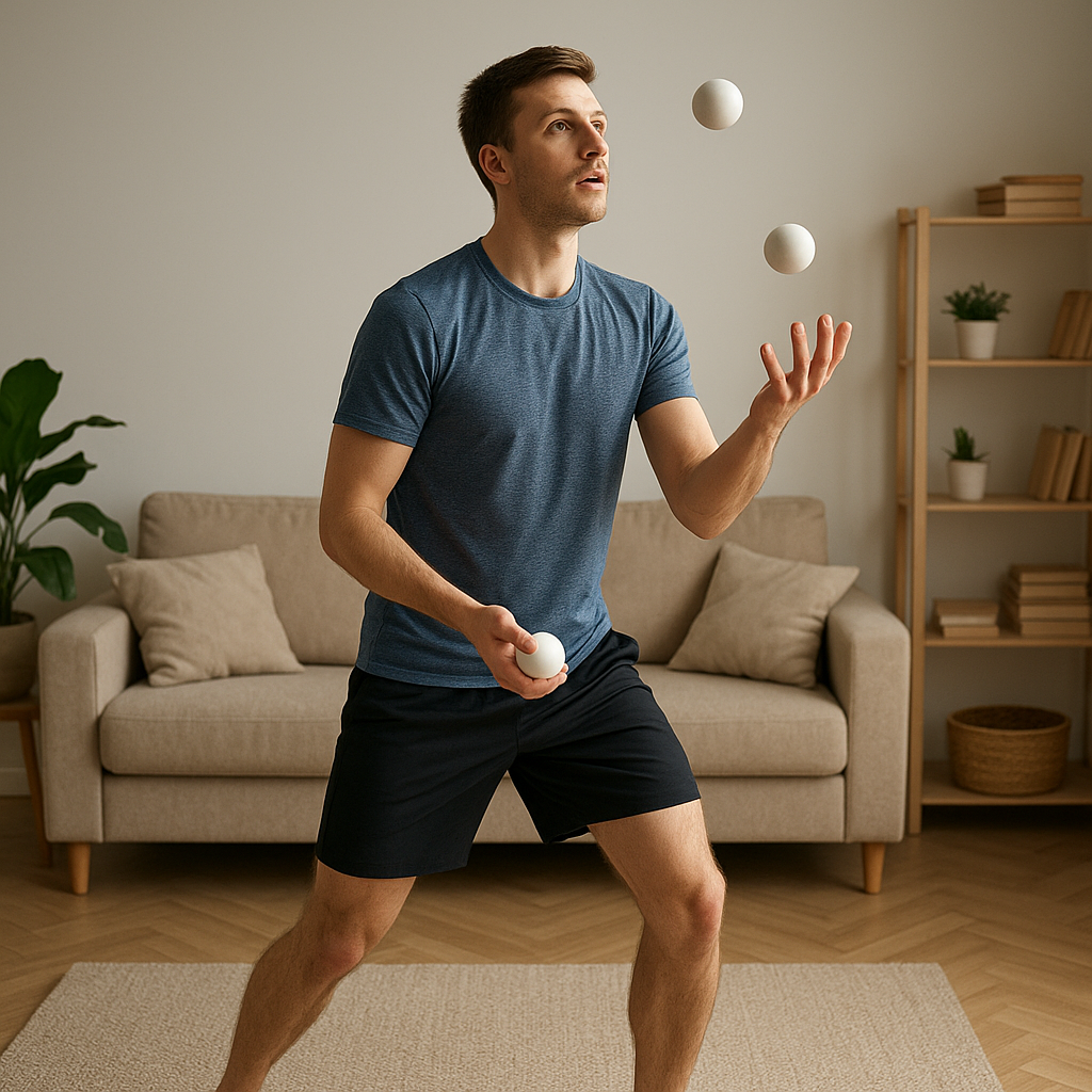 Jak ćwiczyć w domu, gdy nie ma miejsca na trening kuglarski