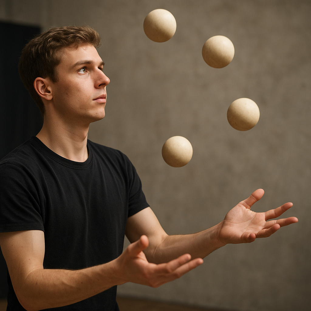 Jak kuglarze uczą się panować nad ruchem i przestrzenią