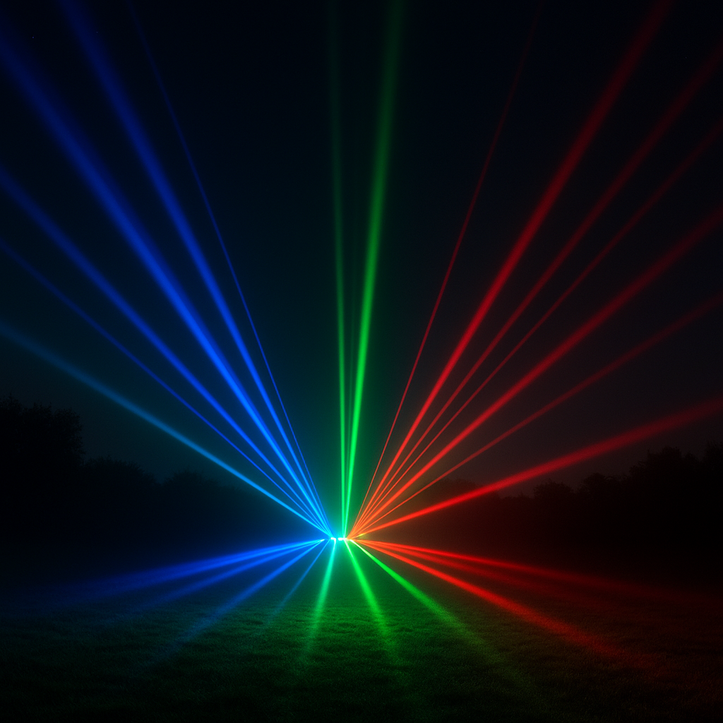 Jak zrobić efektowny pokaz światła LED w nocy