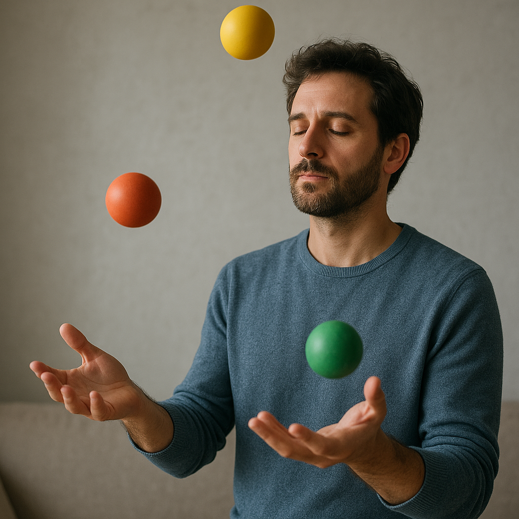 Jak żonglowanie może pomóc w walce ze stresem