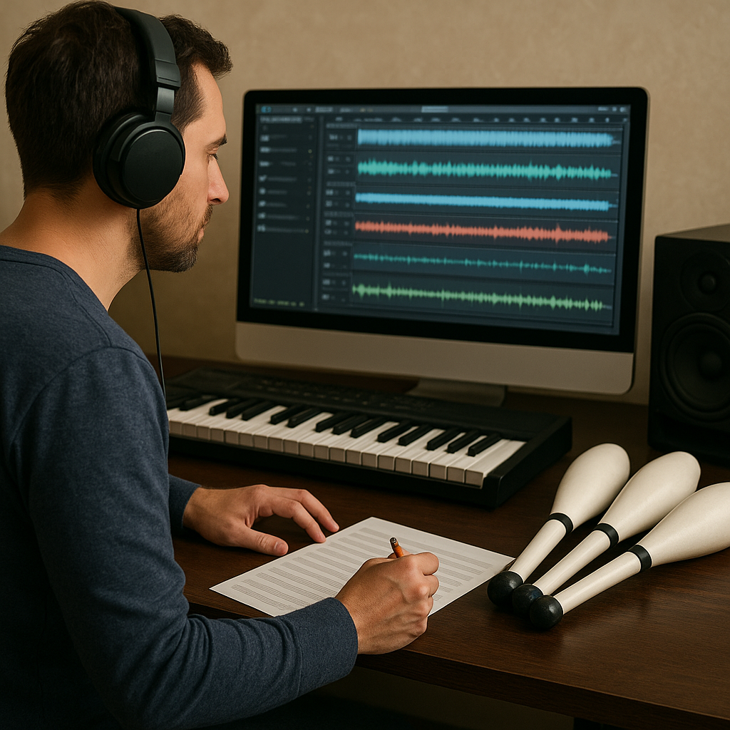 Jak przygotować własną muzykę do występu kuglarskiego