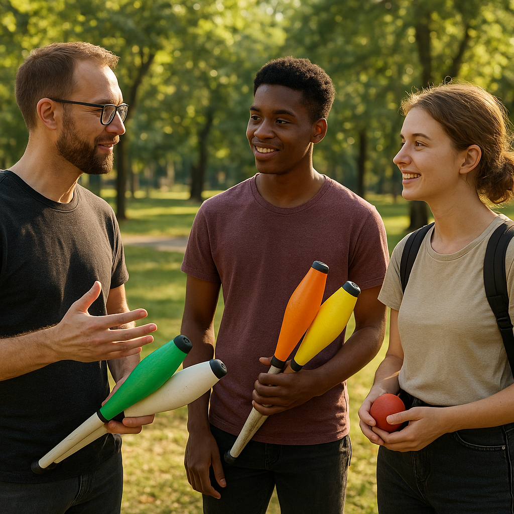 Jak znaleźć mentorów i społeczność kuglarską w swoim regionie