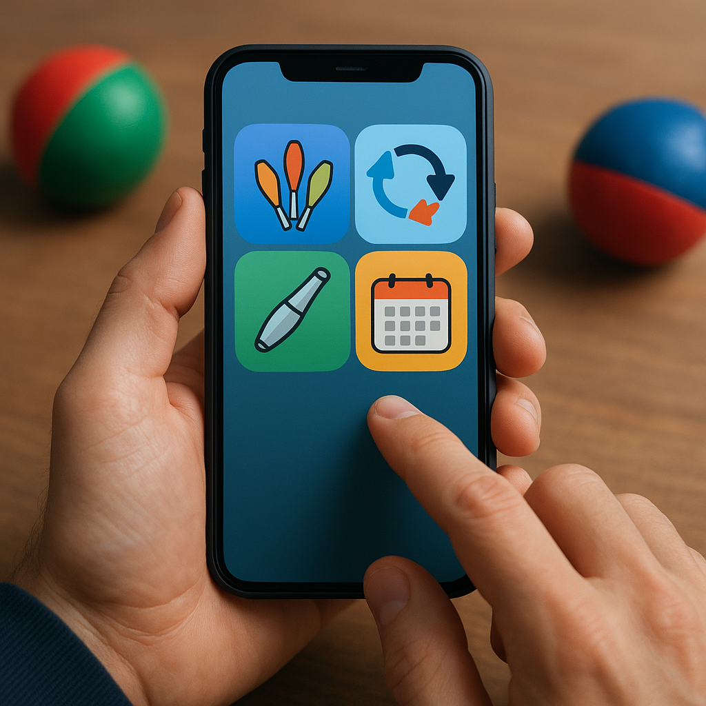 Jakie aplikacje pomagają w nauce żonglowania i planowaniu treningów