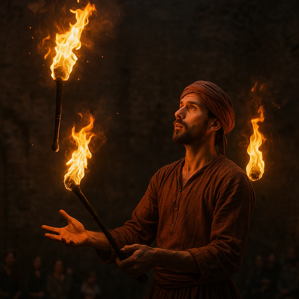 Jak wygląda historia żonglowania ogniem na świecie