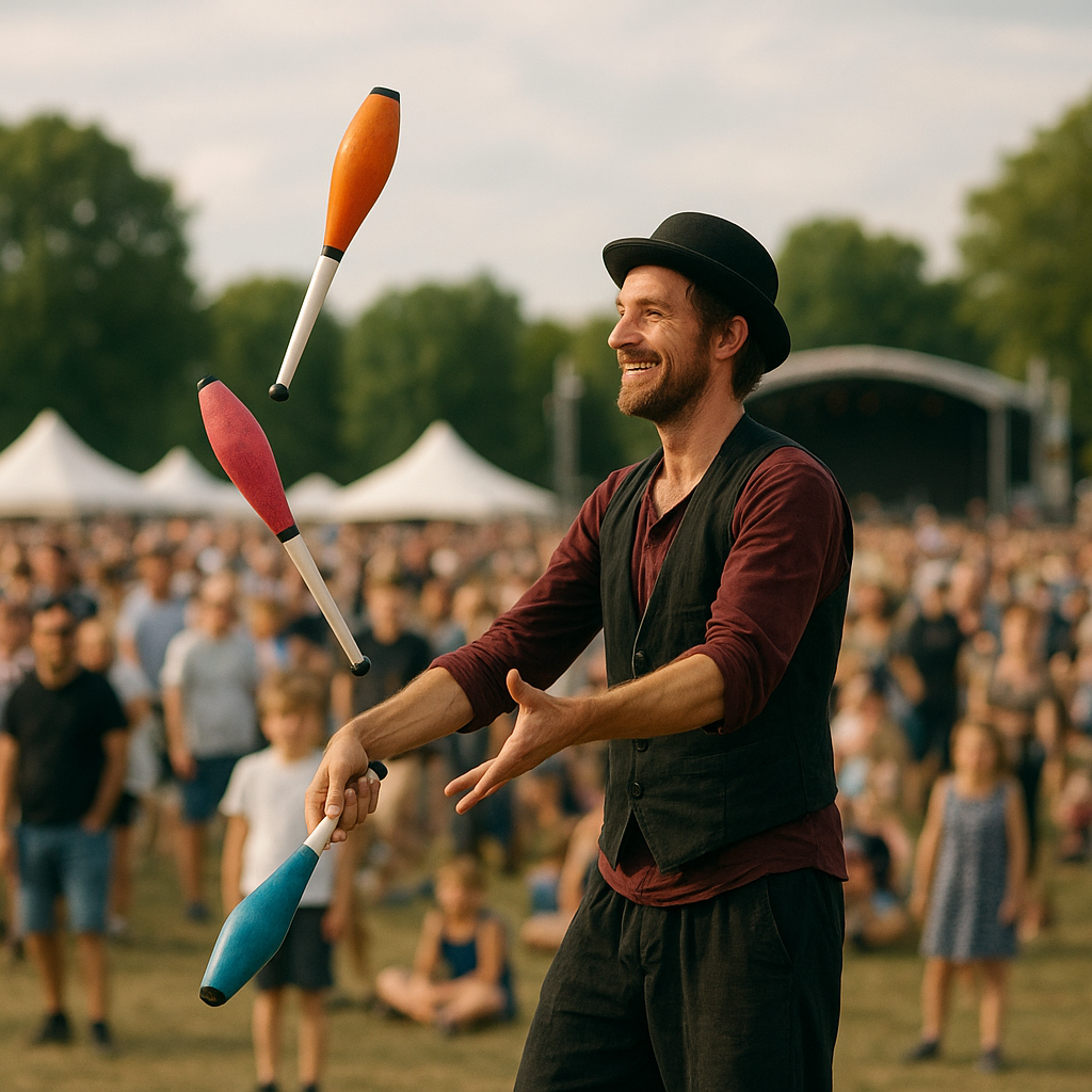 Jak wygląda praca kuglarza podczas dużych imprez plenerowych