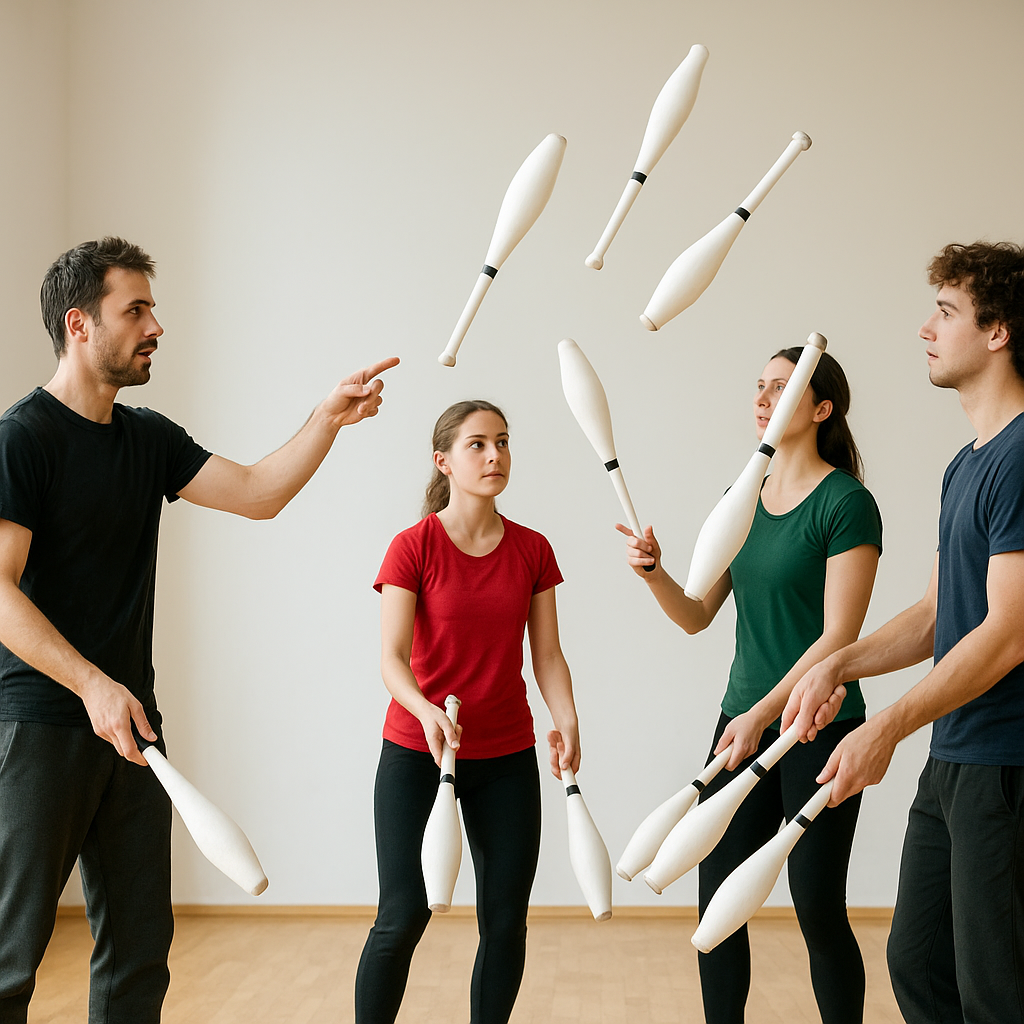 Jak przygotować choreografię grupową dla kuglarzy