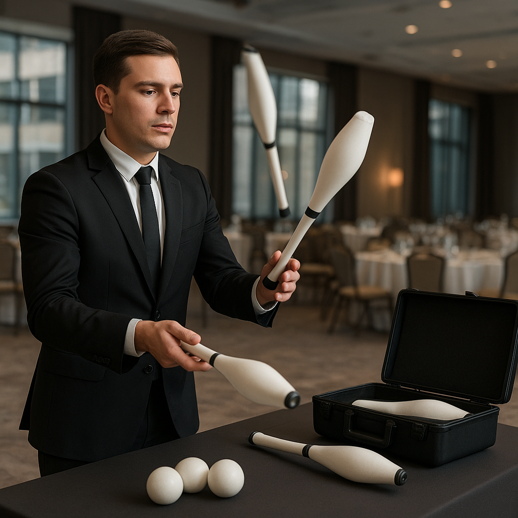 Jak przygotować występ kuglarski na event firmowy