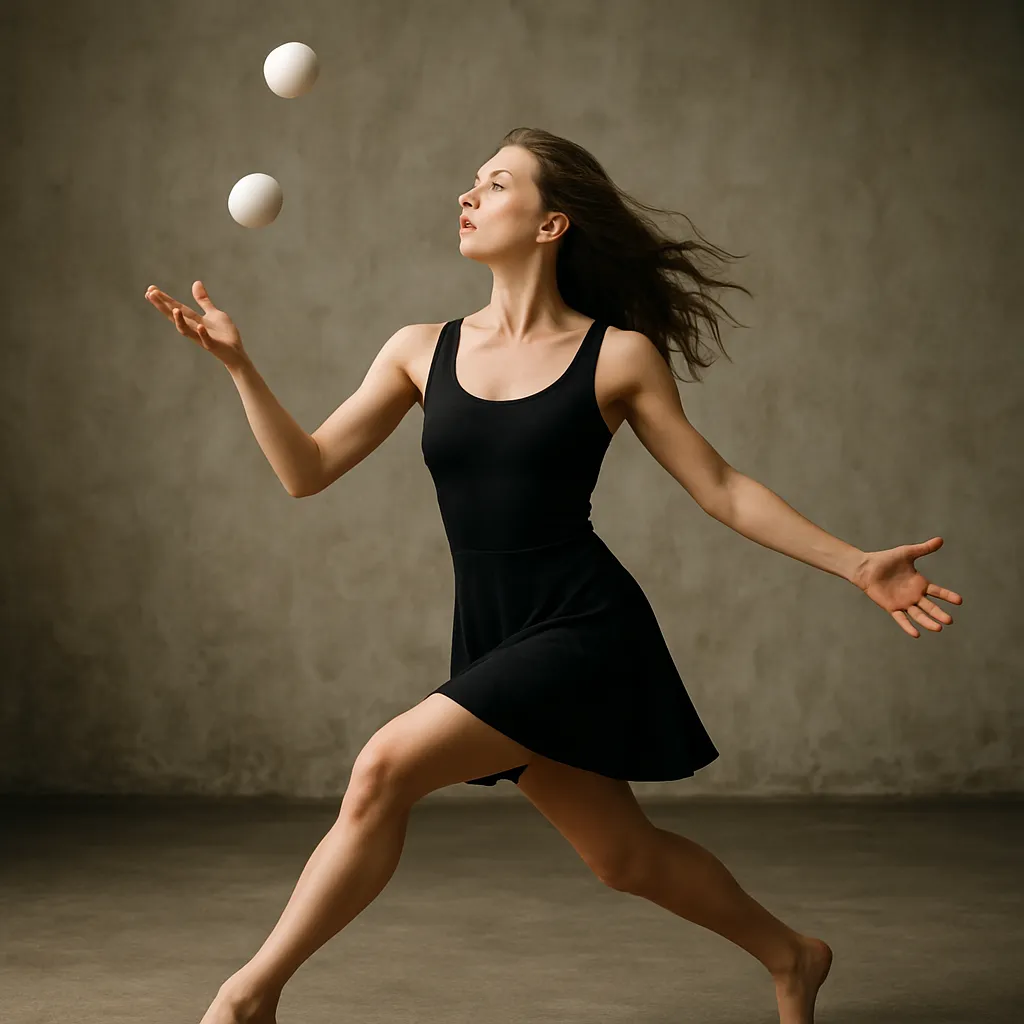 Jakie umiejętności kuglarskie można połączyć z tańcem