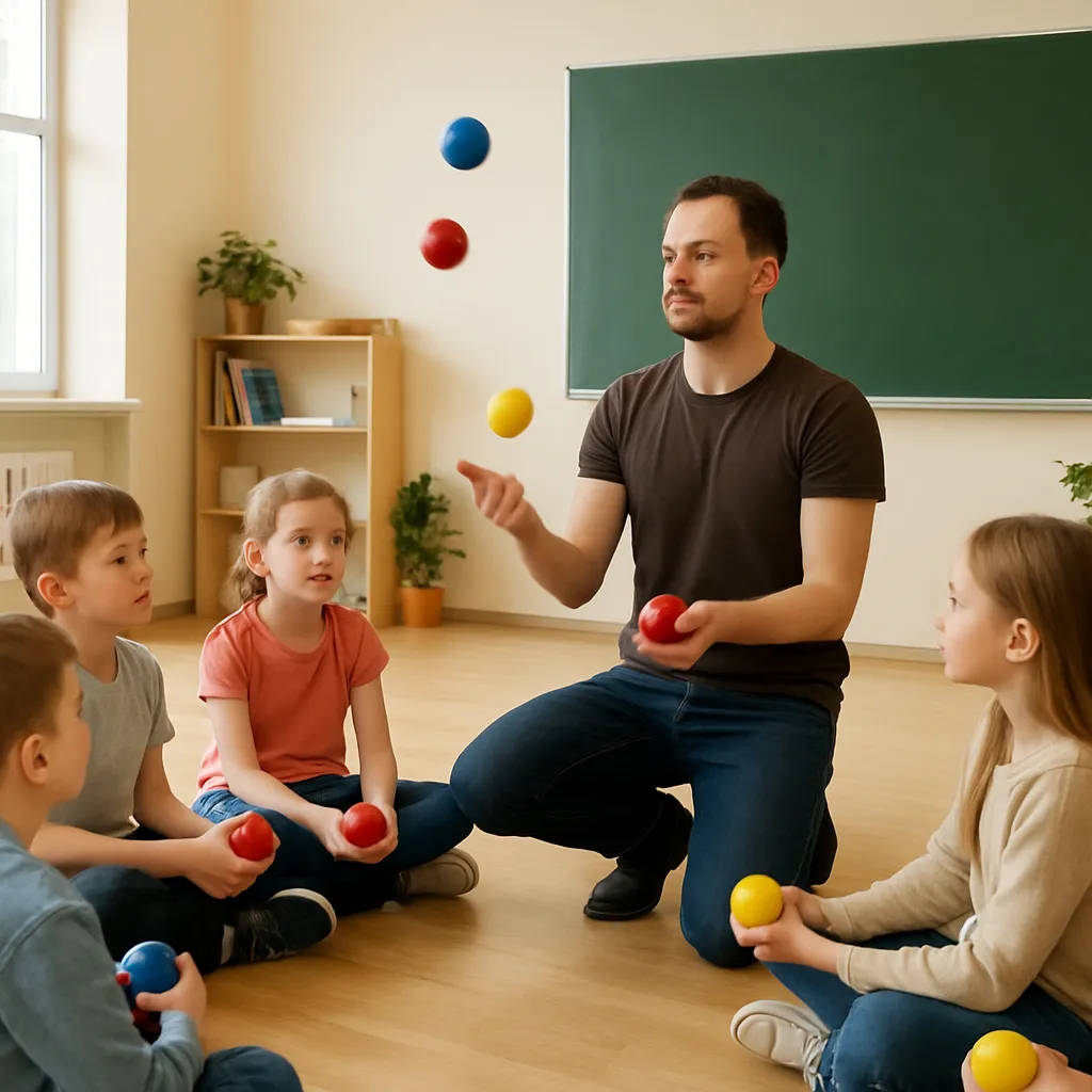 Jak wykorzystać kuglarstwo w edukacji – zajęcia dla dzieci i młodzieży