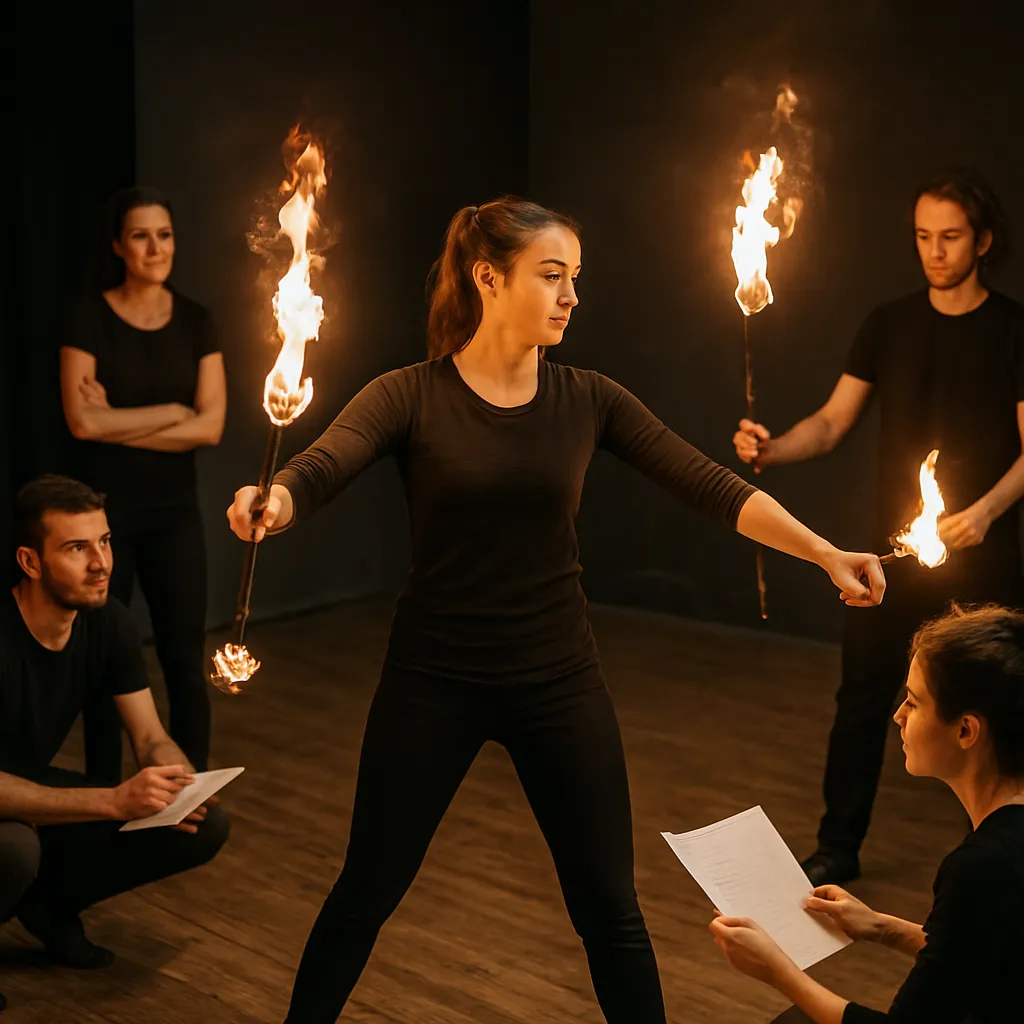 Jak wygląda proces tworzenia choreografii fireshow w grupie